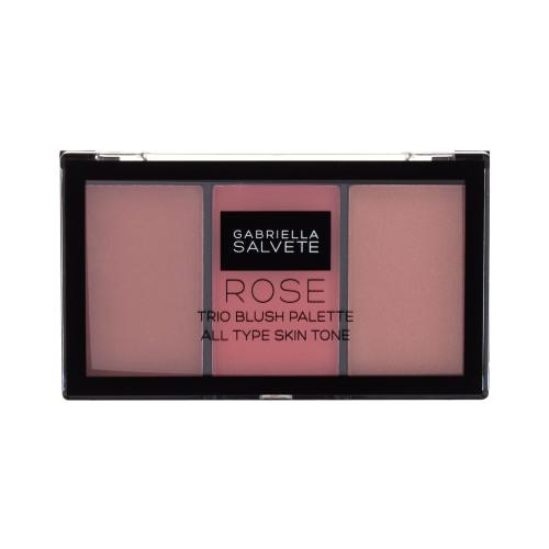 Gabriella Salvete Trio Blush Palette 15 g lícenka pre ženy poškodená krabička 02 Rose