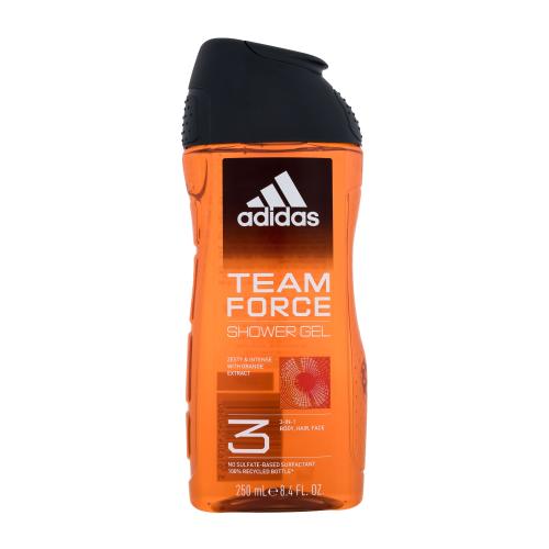 Adidas Team Force Shower Gel 3-In-1 250 ml sprchovací gél pre mužov