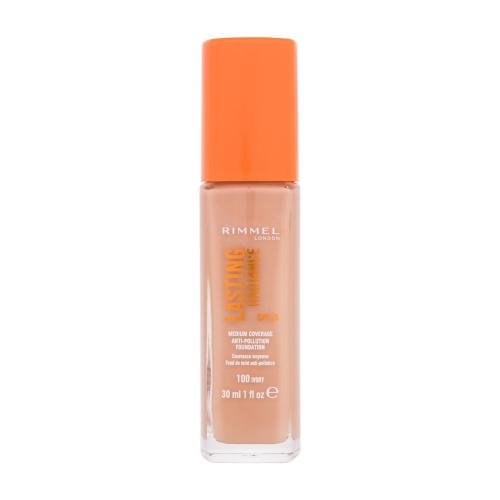Rimmel Lasting Radiance rozjasňujúci make-up SPF 25 odtieň 100 Ivory 30 ml