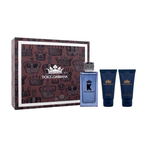 Dolce&Gabbana K darčeková kazeta pre mužov parfumovaná voda 100 ml + sprchovací gél 50 ml + balzam po holení 50 ml