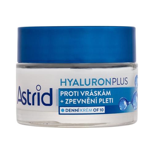 Astrid Hyaluron 3D Antiwrinkle & Firming Day Cream SPF10 50 ml denný pleťový krém na veľmi suchú pleť; proti vráskam; spevnenie a lifting pleti