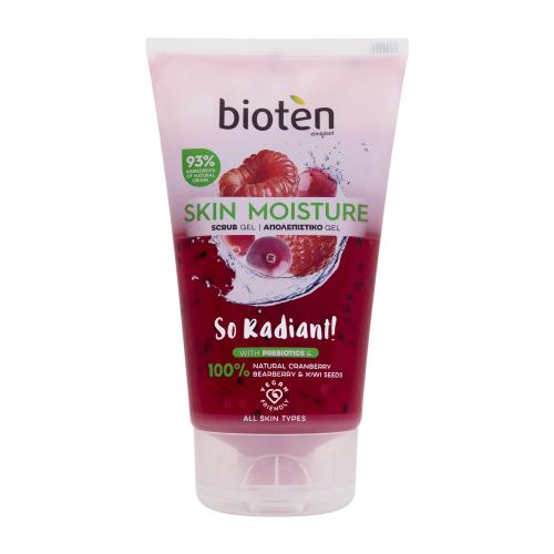 Bioten Skin Moisture osviežujúci peeling na tvár pre všetky typy pleti vrátane citlivej s probiotiky, kiwi a semínky z klikvy 150 ml
