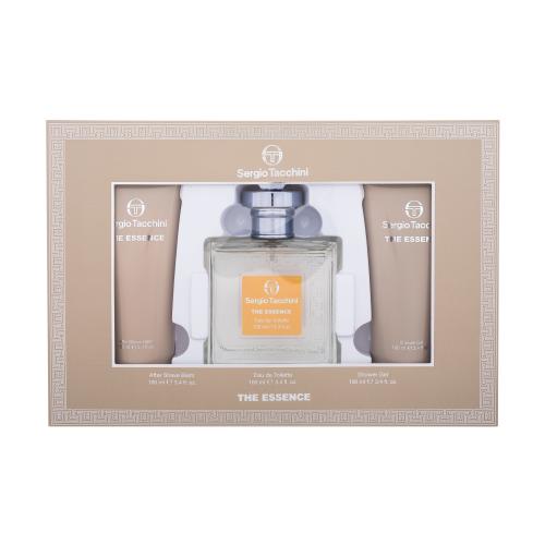 Sergio Tacchini The Essence darčeková kazeta toaletná voda 100 ml + sprchovací gél 100 ml + balzam po holení 100 ml pre mužov