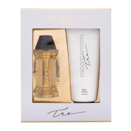 Roccobarocco Tre darčeková kazeta parfumovaná voda 100 ml + telový krém 400 ml pre ženy