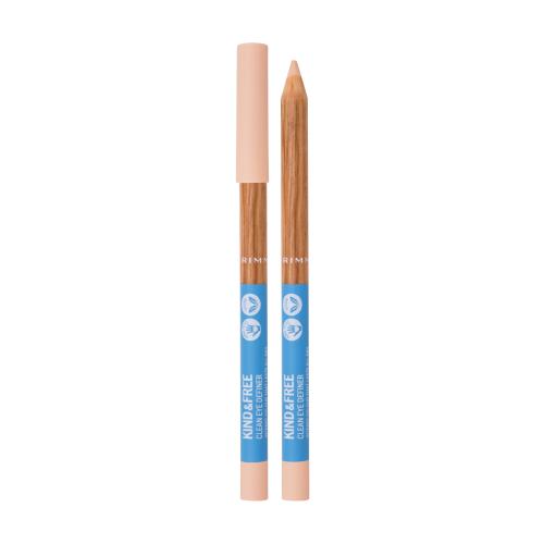 Rimmel Kind & Free ceruzka na oči s intenzívnou farbou odtieň 5 Creamy White 1,1 g