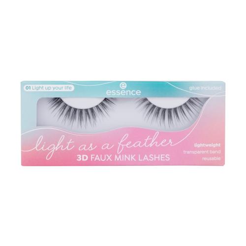 essence Light as a feather 3D faux mink umelé mihalnice 01 Light Up Your Life 1 pár