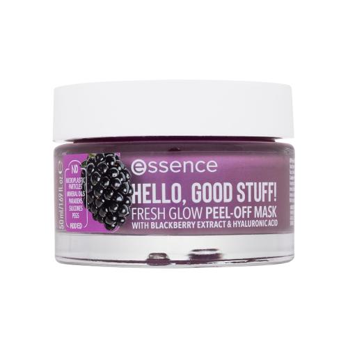Essence Hello, Good Stuff! Blackberry & Hyaluronic Acid osviežujúca zlupovacia maska 50 ml