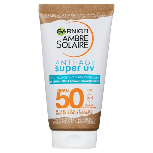 Garnier Ambre Solaire Super UV ochranný krém na tvár proti vráskam SPF 50 50 ml