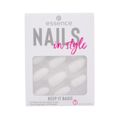 Essence Nails In Style 12 ks umelé nechty pre ženy 15 Keep It Basic