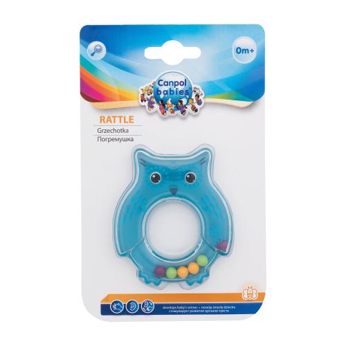 Canpol babies Rattle Owl Blue 1 ks hračka pre deti