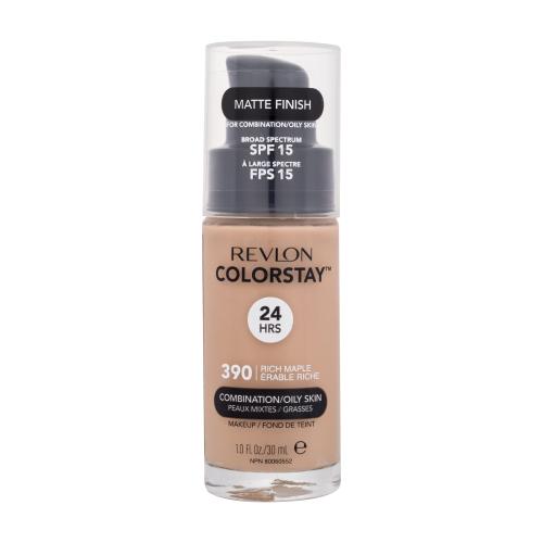 Revlon Colorstay Combination Oily Skin SPF15 30 ml make-up pre ženy 390 Rich Maple na všetky typy pleti; na mastnú pleť