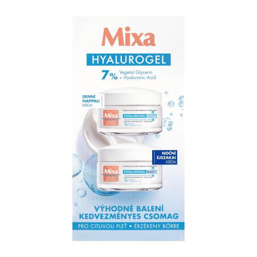 Mixa Hyalurogel darčeková kazeta denný pleťový krém Hyalurogel Light 50 ml + nočný pleťový krém Hyalurogel Night 50 ml na zmiešanú pleť