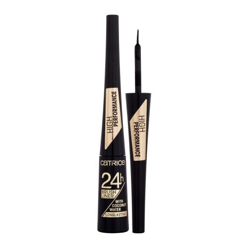 Catrice 24H Brush Liner Longlasting 3 ml očná linka pre ženy 010 Ultra Black tekuté linky