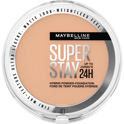 MAYBELLINE NEW YORK SuperStay 24H Hybrid Powder-Foundation kompaktný púdrový make-up pre matný vzhľad odtieň 40 9 g
