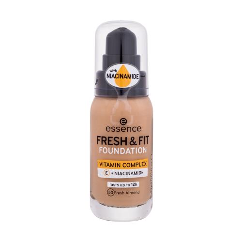 Essence Fresh & Fit 30 ml make-up pre ženy 50 Fresh Almond na veľmi suchú pleť; výživa a regenerácia pleti; na rozjasnenie pleti
