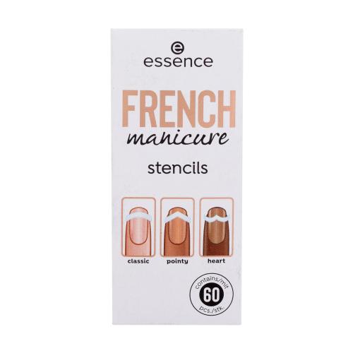 Essence French Manicure Stencils 60 ks manikúra pre ženy 01 Walk The Line