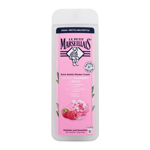 Le Petit Marseillais Extra Gentle Shower Cream Organic Raspberry & Peony 400 ml sprchovací krém unisex
