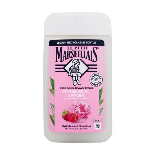 Le Petit Marseillais Extra Gentle Shower Cream Organic Raspberry & Peony 250 ml sprchovací krém unisex
