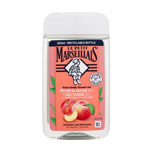 Le Petit Marseillais Extra Gentle Shower Gel Organic White Peach & Organic Nectarine 250 ml sprchovací gél unisex