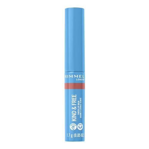 Rimmel London Kind & Free Tinted Lip Balm 4 g tónujúci balzam na pery pre ženy 002 Natural Apricot