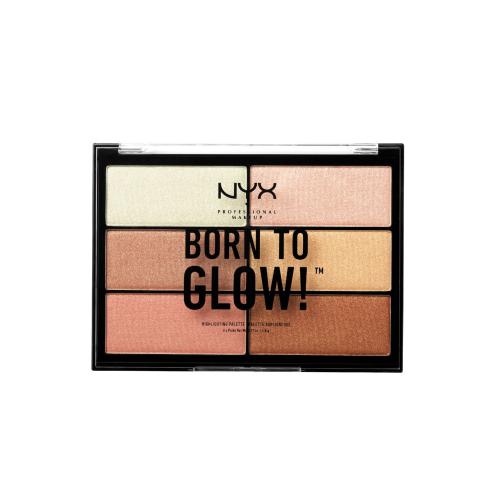 NYX Professional Makeup Born To Glow paletka rozjasňovačov odtieň 01 6x4,8 g
