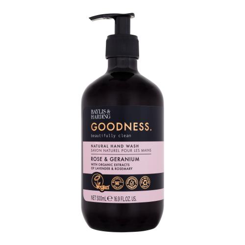 Baylis & Harding Goodness Rose & Geranium prírodné tekuté mydlo na ruky 500 ml