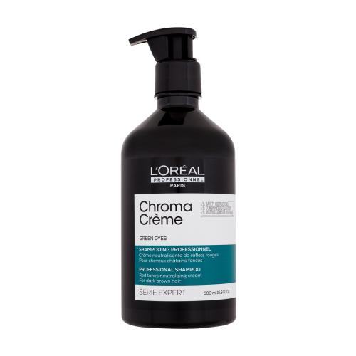 L'Oréal Professionnel Chroma Crème Professional Shampoo Green Dyes 500 ml šampón pre ženy