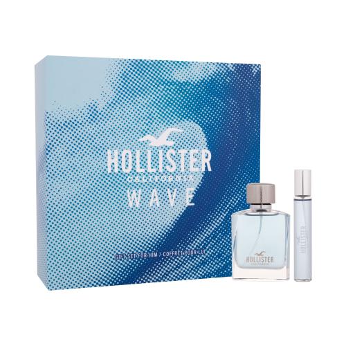 Hollister Wave darčeková kazeta pre mužov toaletná voda 50 ml + toaletná voda 15 ml