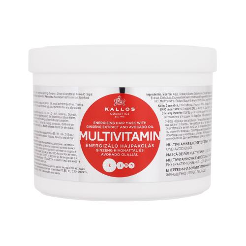 Kallos Cosmetics Multivitamin 500 ml maska na vlasy pre ženy na šedivé vlasy