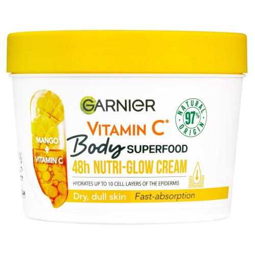 Garnier Body SuperFood rozjasňujúci telový krém s vitamínom C 380 ml