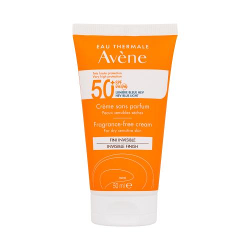 Avène Sun Fragrance-Free Cream opaľovací krém bez parfumácie SPF 50+ 50 ml