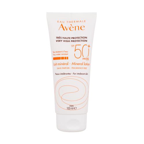 Avène Sun Mineral Lotion ochranné mlieko bez chemických filtrov a parfumácie SPF 50+ 100 ml