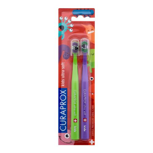 Curaprox Kids Duo zubná kefka pre deti ultra soft 2 ks