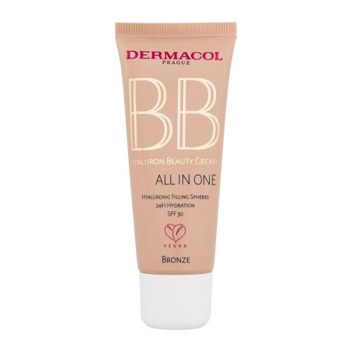 Dermacol BB Cream Hyaluron Beauty Cream All In One 30 ml bb krém pre ženy 02 Bronze na veľmi suchú pleť; na dehydratovanu pleť