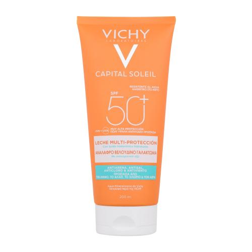 Vichy Capital Soleil Multi-Protection Milk SPF50+ 200 ml opaľovací prípravok na telo unisex na dehydratovanu pleť