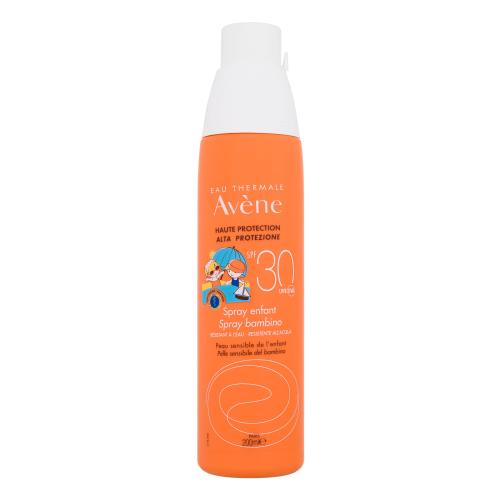 Avene Sun Kids Spray SPF30 200 ml opaľovací prípravok na telo pre deti na veľmi suchú pleť; na citlivú a podráždenú pleť