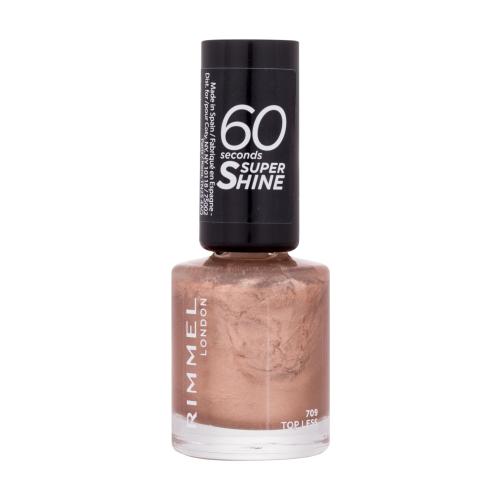 Rimmel 60 Seconds Super Shine lak na nechty odtieň 709 Top Less 8 ml
