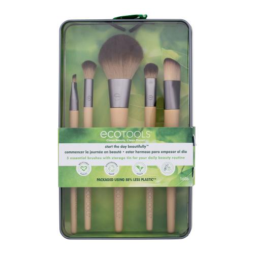 EcoTools Start The Day Beautifully sada štetcov pre perfektný vzhľad