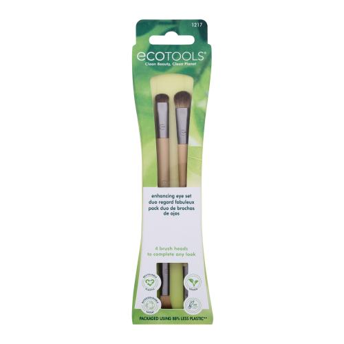 EcoTools Brush Enhancing Eye Set štetec obojstranný kozmetický štetec 2 ks pre ženy