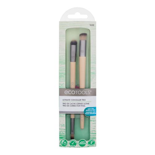 EcoTools Brush Ultimate Concealer Trio štetec obojstranný kozmetický štetec 1 ks + kozmetický štetec 1 ks pre ženy