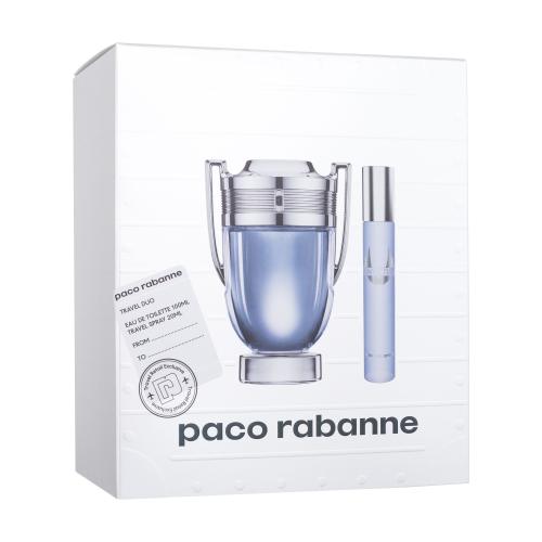Paco Rabanne Invictus darčeková kazeta toaletná voda 100 ml + toaletná voda 20 ml pre mužov poškodená krabička