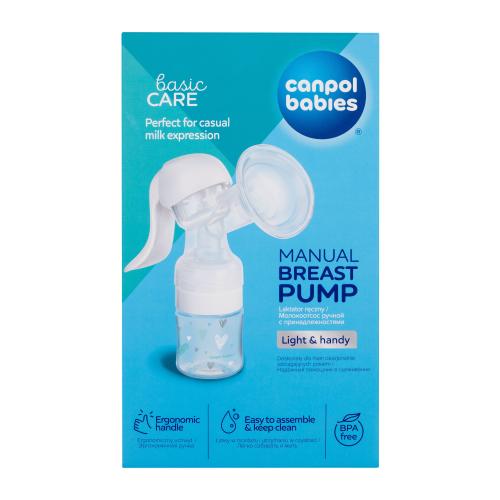 Canpol babies Basic Care Manual Breast Pump 1 ks odsávačka mlieka pre ženy