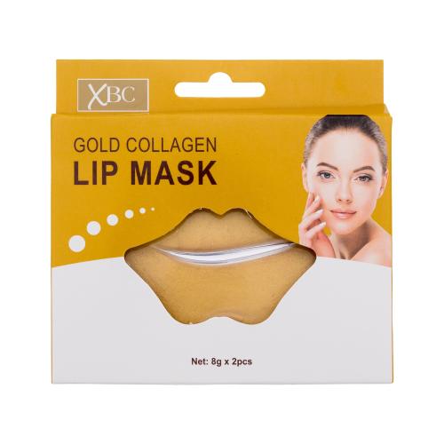 Xpel Gold Collagen Lip Mask pleťová maska maska na pery 2 x 8 g pre ženy proti vráskam; na dehydratovanu pleť