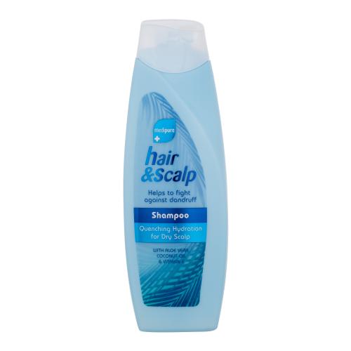Xpel Medipure Hair & Scalp Hydrating Shampoo 400 ml šampón pre ženy na šedivé vlasy; proti lupinám