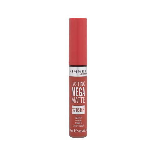 Rimmel Lasting Mega Matte ľahký tekutý matný rúž 16h odtieň Scarlet Flames 7,4 ml