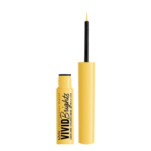 NYX Professional Makeup Vivid Brights tekuté linky na oči odtieň 03 Had Me At Yellow 2 ml