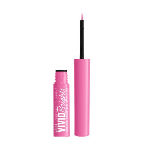 NYX Professional Makeup Vivid Brights tekuté linky na oči odtieň 08 Don't Pink Twice 2 ml