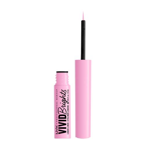NYX Professional Makeup Vivid Brights tekuté linky na oči odtieň 09 Sneaky Pink 2 ml