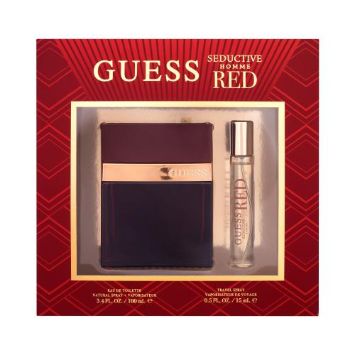 GUESS Seductive Homme Red SET1 darčeková kazeta toaletná voda 100 ml + toaletná voda 15 ml pre mužov