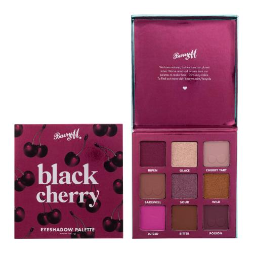 Barry M Black Cherry paletka očných tieňov 9 g